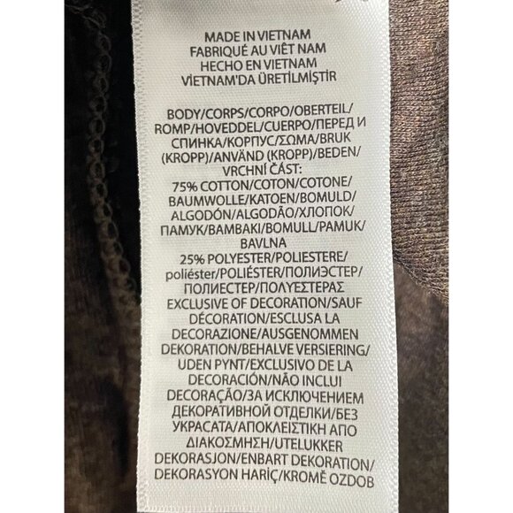 Polo Ralph Lauren Brown Heather Quilted Pullover Sweatshirt 6XB Cotton Blend Men - Picture 12 of 16